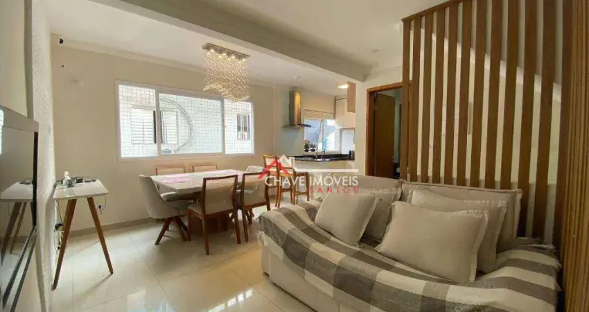 Village com 2 dormitórios à venda, 102 m² por R$ 640.000,00 - Estuário - Santos/SP