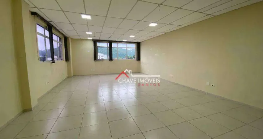 Sala para alugar, 58 m² por R$ 2.675,02/mês - Vila Matias - Santos/SP