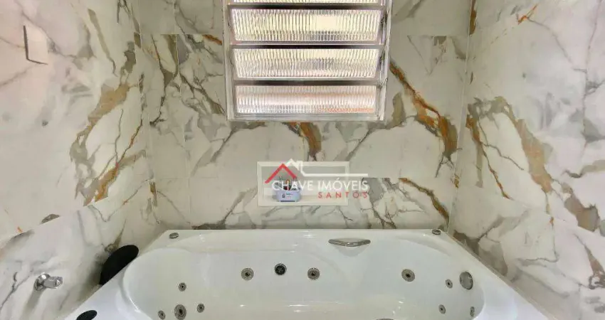 Apartamento com 2 dormitórios à venda, 86 m² por r$ 445.000,00 - aparecida - santos/sp