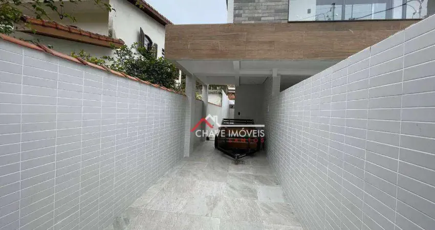 Sobrado novo com 3 dormitórios à venda, 104 m² por R$ 820.000 - Vila Belmiro - Santos/SP