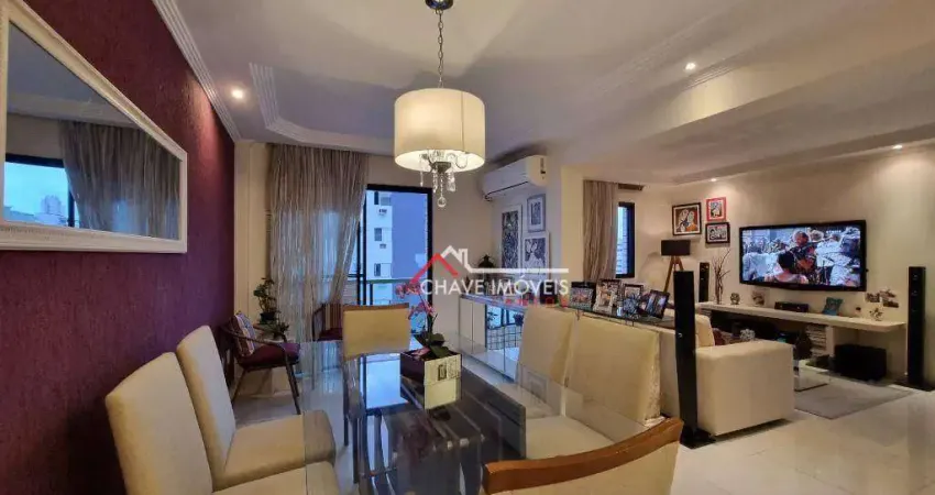 Apartamento com 3 dormitórios à venda, 120 m² por R$ 715.000,00 - Campo Grande - Santos/SP