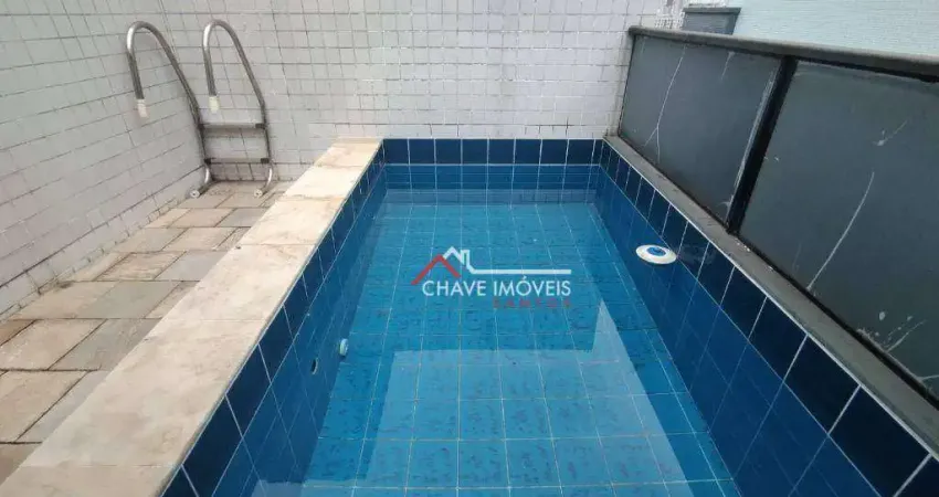 Cobertura à venda, 150 m² por R$ 645.000,00 - Gonzaga - Santos/SP