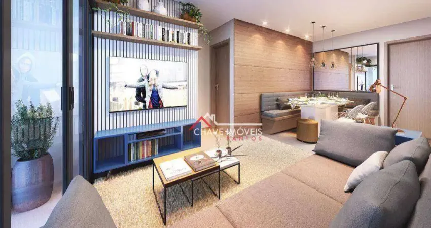 Apartamento à venda, 90 m² por r$ 1.168.000,00 - boqueirão - santos/sp