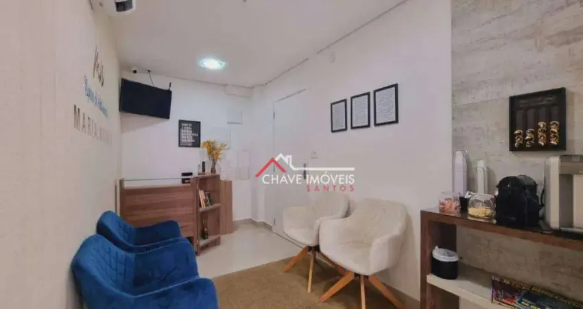 Sala comercial com 1 sala para alugar na Avenida Ana Costa, Gonzaga, Santos