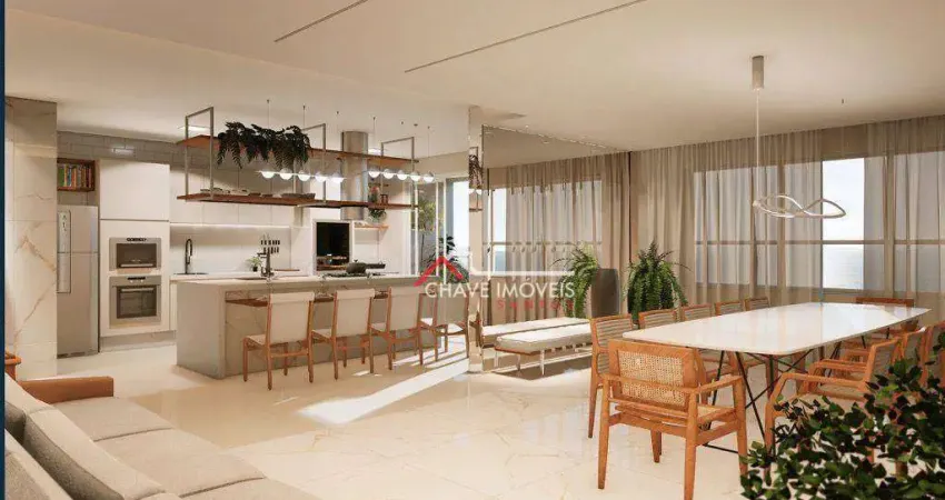 Apartamento com 3 dormitórios à venda, 170 m² por R$ 2.349.000,00 - Aparecida - Santos/SP