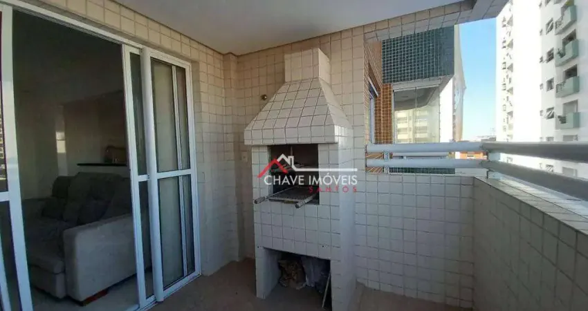Apartamento com 1 dormitório para alugar, 56 m² por R$ 3.500,01/mês - Ponta da Praia - Santos/SP