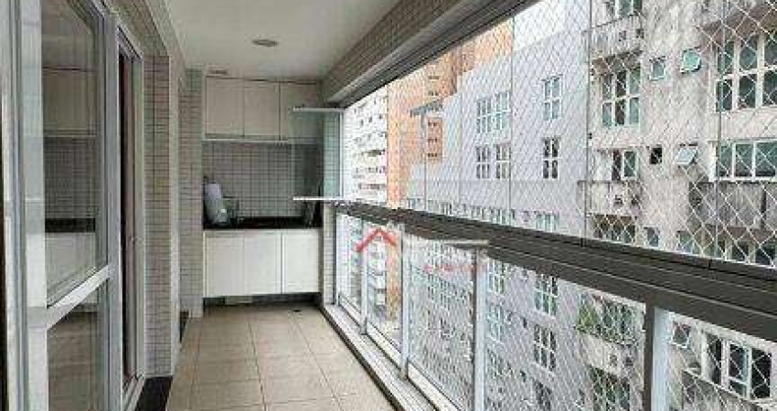 Apartamento para alugar, 70 m² por R$ 6.200,01/mês - Gonzaga - Santos/SP