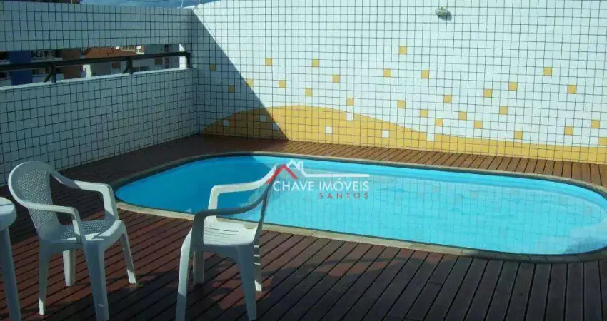 Apartamento com 2 dormitórios à venda, 83 m² por R$ 650.000,00 - Pompéia - Santos/SP