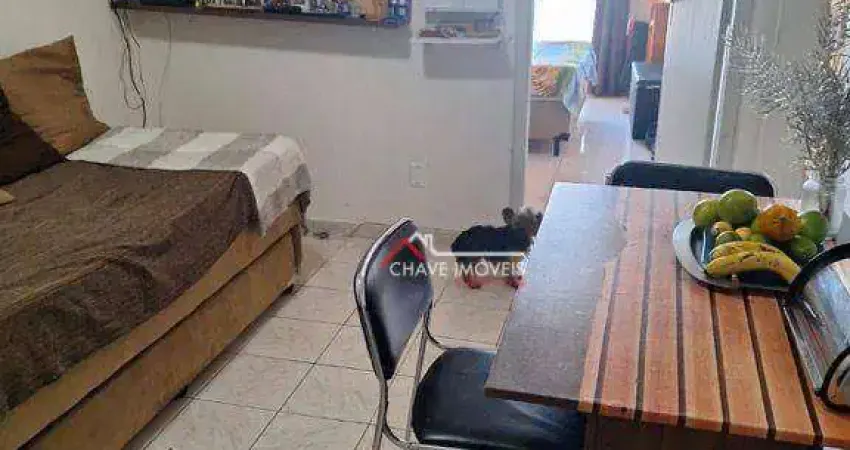 Apartamento com 2 dormitórios à venda, 44 m² por r$ 450.000,00 - aparecida - santos/sp