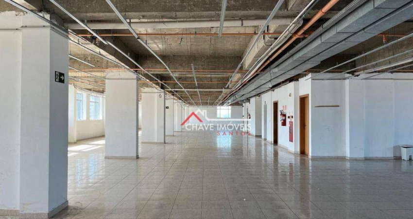 Andar Corporativo para alugar, 770 m² por R$ 39.000,01/mês - Encruzilhada - Santos/SP