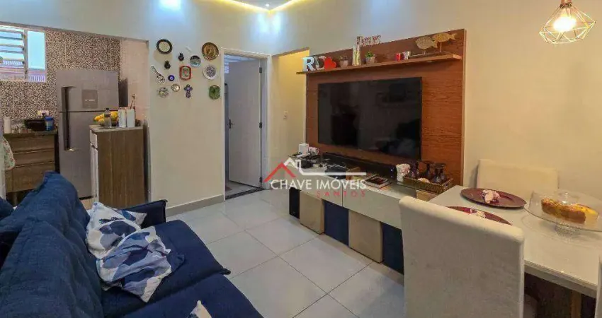 Apartamento com 2 dormitórios à venda, 60 m² por r$ 480.000,00 - embaré - santos/sp