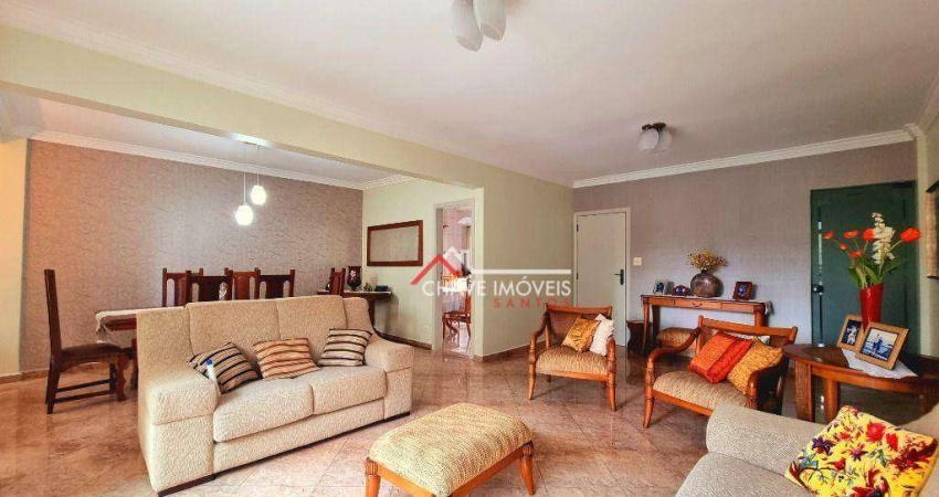 Apartamento com 4 dormitórios à venda, 270 m² por R$ 1.400.000,00 - Aparecida - Santos/SP