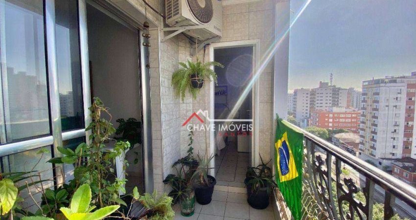 Apartamento com 3 dormitórios à venda, 139 m² por R$ 800.000,00 - Marapé - Santos/SP