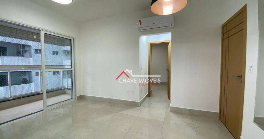 Apartamento com 1 dormitório, 52 m² - venda por R$ 747.000,00 ou aluguel por R$ 4.000,02/mês - Embaré - Santos/SP