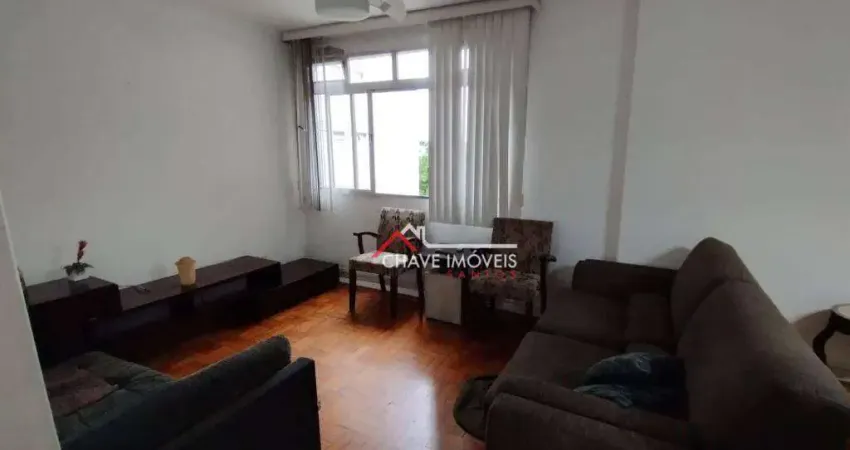 Apartamento com 2 dormitórios para alugar, 134 m² por R$ 5.000,02/mês - Embaré - Santos/SP
