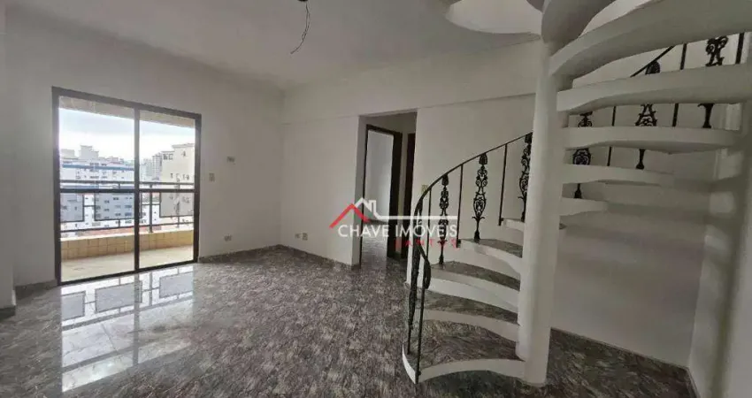Cobertura com 1 dormitório à venda, 129 m² por R$ 980.000,00 - Aparecida - Santos/SP