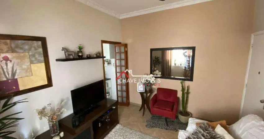 Apartamento com 1 dormitório à venda, 47 m² por R$ 298.000,00 - Boqueirão - Santos/SP