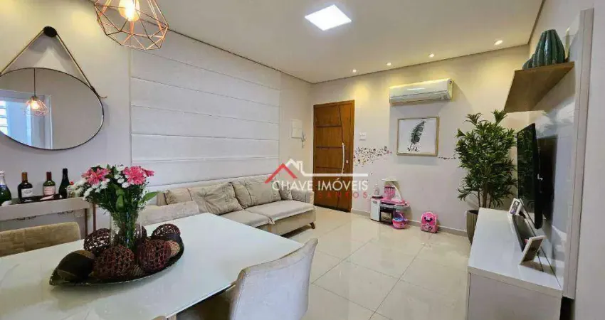Apartamento com 2 dormitórios à venda, 77 m² por R$ 475.000,00 - Embaré - Santos/SP
