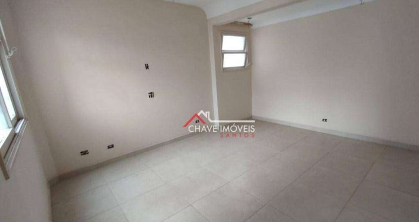 Sala, 48 m² - venda por R$ 266.000,00 ou aluguel por R$ 3.000,02/mês - Gonzaga - Santos/SP