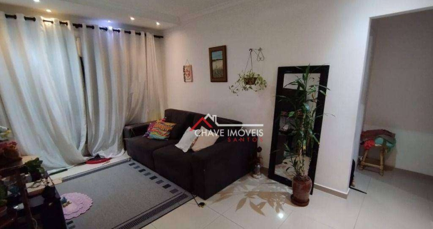 Apartamento com 2 dormitórios à venda, 87 m² por R$ 460.000,00 - Campo Grande - Santos/SP