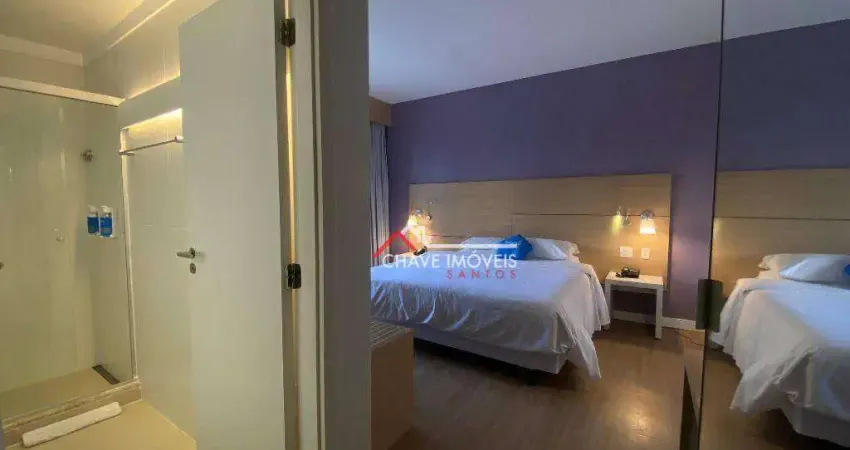 Flat com 1 dormitório à venda, 28 m² por R$ 412.730,00 - Pompéia - Santos/SP