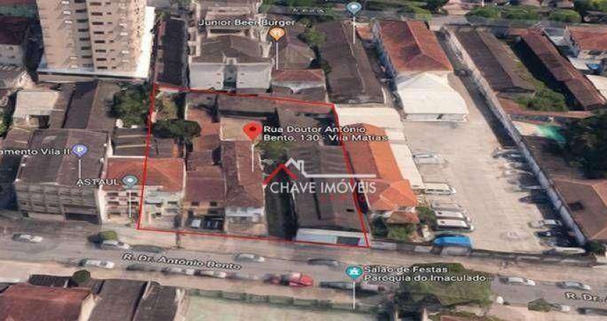 Terreno comercial à venda na Rua Antonio Bento, Vila Mathias, Santos