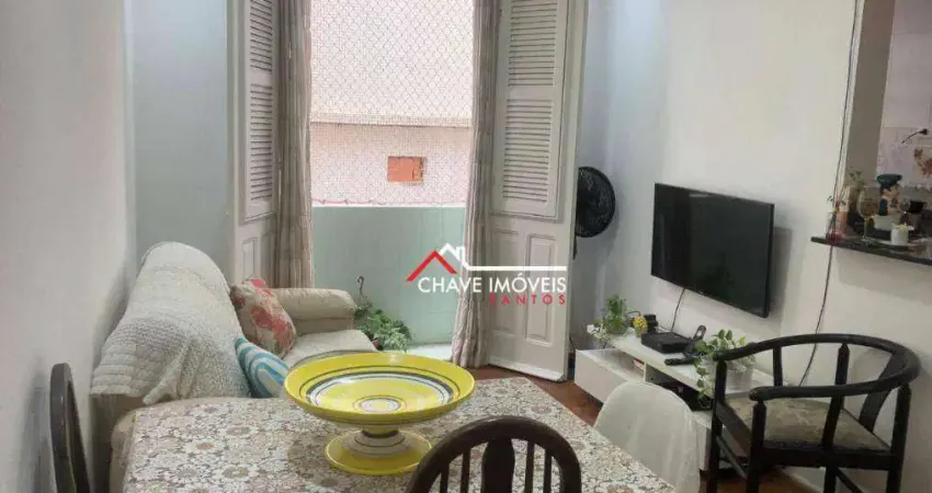 Apartamento com 2 dormitórios à venda, 78 m² por r$ 400.000,00 - boqueirão - santos/sp