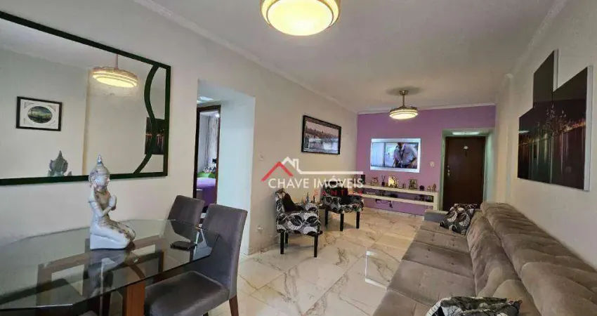Apartamento com 2 dormitórios à venda, 92 m² por R$ 650.000,00 - Embaré - Santos/SP