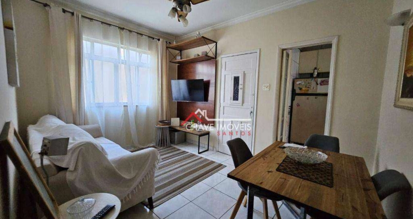 Apartamento com 2 dormitórios à venda, 90 m² por R$ 388.000,00 - Aparecida - Santos/SP