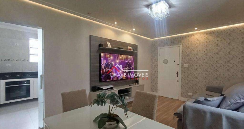 Apartamento à venda, 89 m² por R$ 450.000,00 - Estuário - Santos/SP