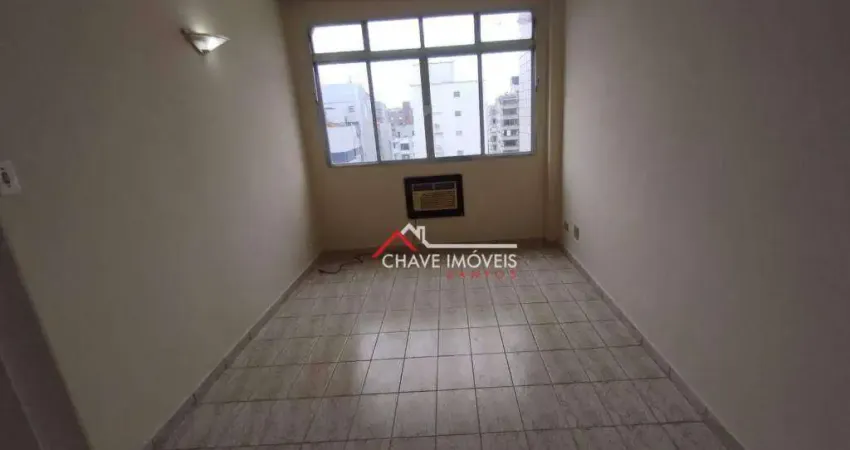 Apartamento com 1 dormitório para alugar, 50 m² por r$ 2.600,02/mês - embaré - santos/sp