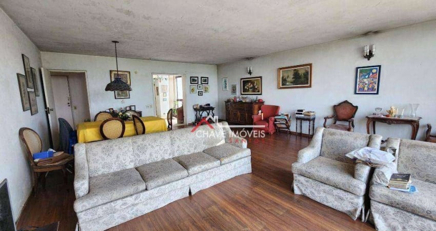 Apartamento com 3 dormitórios à venda, 225 m² por R$ 990.000,00 - Aparecida - Santos/SP
