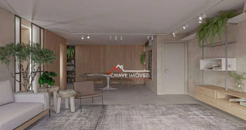 Apartamento com 3 dormitórios à venda, 181 m² por r$ 2.430.000,00 - boqueirão - santos/sp