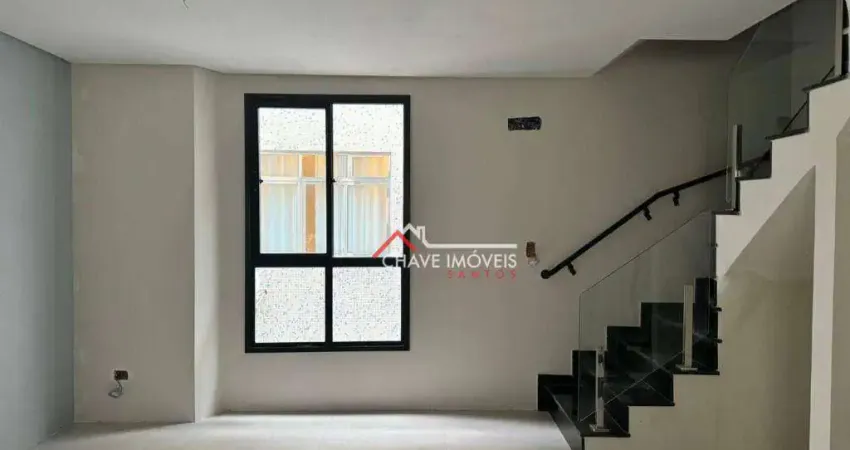 Village com 2 dormitórios à venda, 88 m² por R$ 820.000,00 - Ponta da Praia - Santos/SP