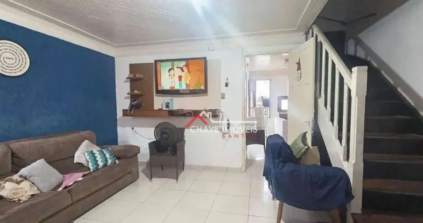 Casa com 3 dormitórios à venda, 90 m² por R$ 450.000,00 - Macuco - Santos/SP