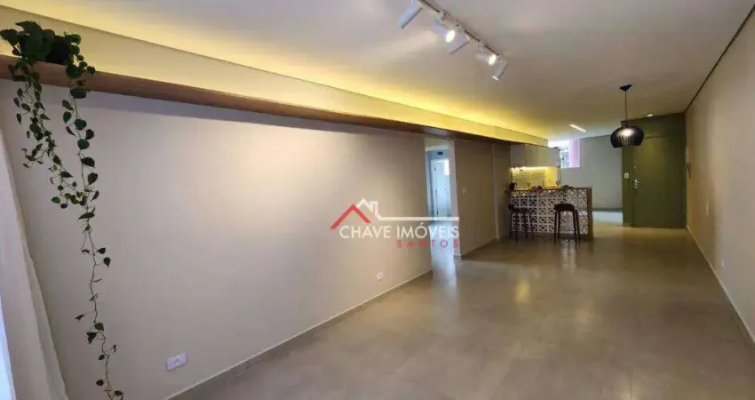 Apartamento com 2 dormitórios à venda, 88 m² por R$ 692.000,00 - Pompéia - Santos/SP