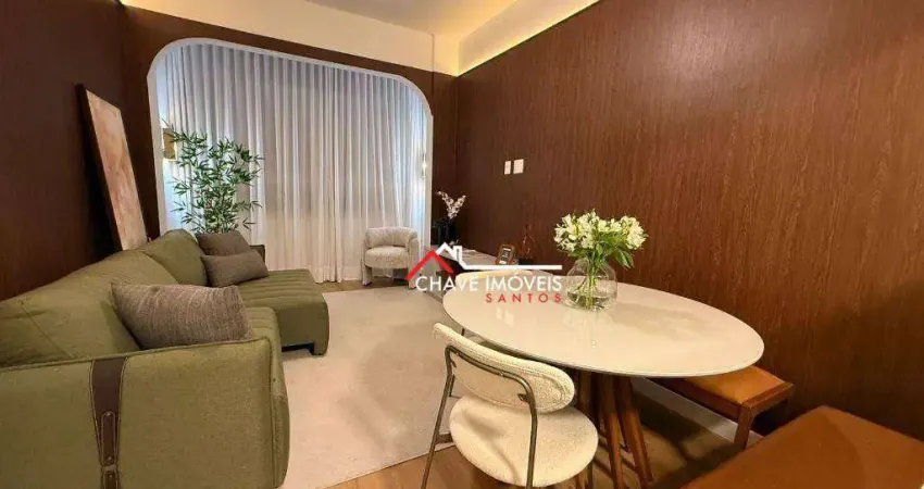 Apartamento com 2 dormitórios à venda, 65 m² por R$ 885.000,00 - José Menino - Santos/SP