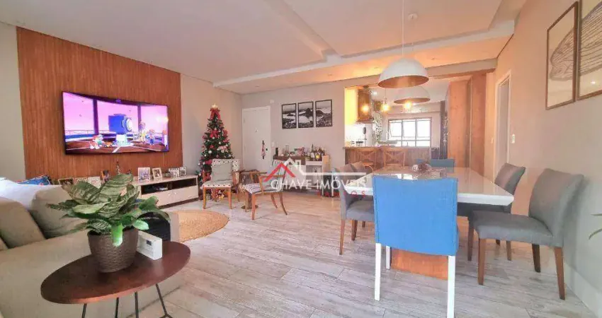 Apartamento com 3 dormitórios à venda, 147 m² por r$ 1.800.000,00 - boqueirão - santos/sp