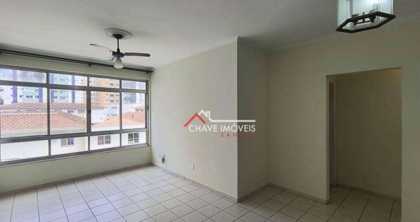 Apartamento com 2 dormitórios à venda, 113 m² por R$ 600.000,00 - Aparecida - Santos/SP