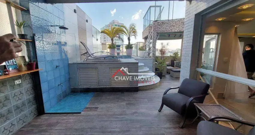 Cobertura à venda, 289 m² por R$ 2.200.000,00 - Ponta da Praia - Santos/SP