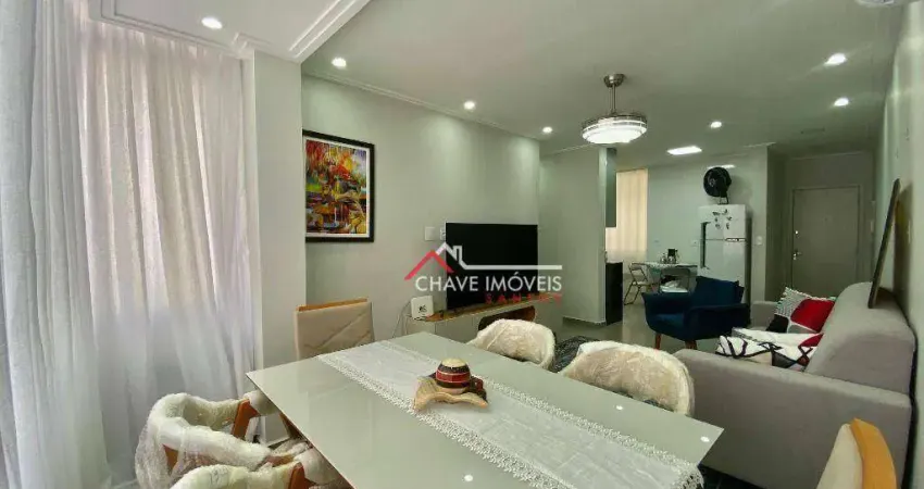 Apartamento com 3 dormitórios à venda, 90 m² por R$ 600.000,00 - José Menino - Santos/SP