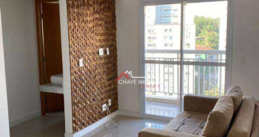 Apartamento com 2 dormitórios à venda, 60 m² por R$ 460.000,00 - José Menino - Santos/SP