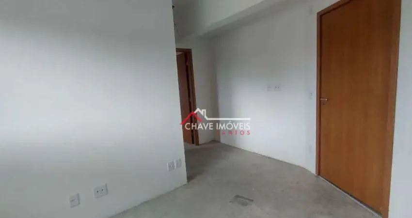 Apartamento com 2 dormitórios à venda, 39 m² por R$ 355.000,00 - Estuário - Santos/SP