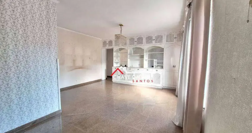 Apartamento com 3 dormitórios à venda, 122 m² por r$ 780.000,00 - pompéia - santos/sp
