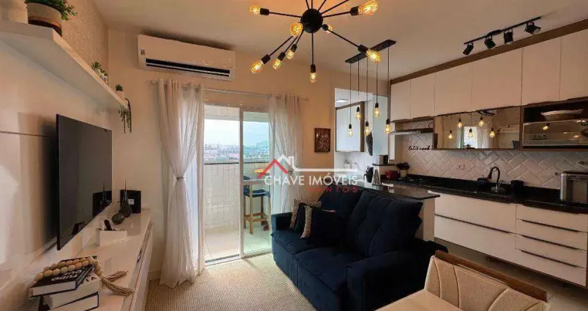 Apartamento com 1 dormitório à venda, 38 m² por R$ 400.000,00 - Macuco - Santos/SP