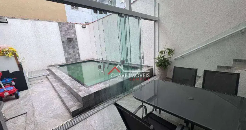 Casa com 3 dormitórios à venda, 145 m² por R$ 1.800.000,00 - Vila Belmiro - Santos/SP