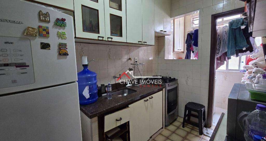 Apartamento com 2 dormitórios à venda, 70 m² por R$ 390.000,00 - Embaré - Santos/SP