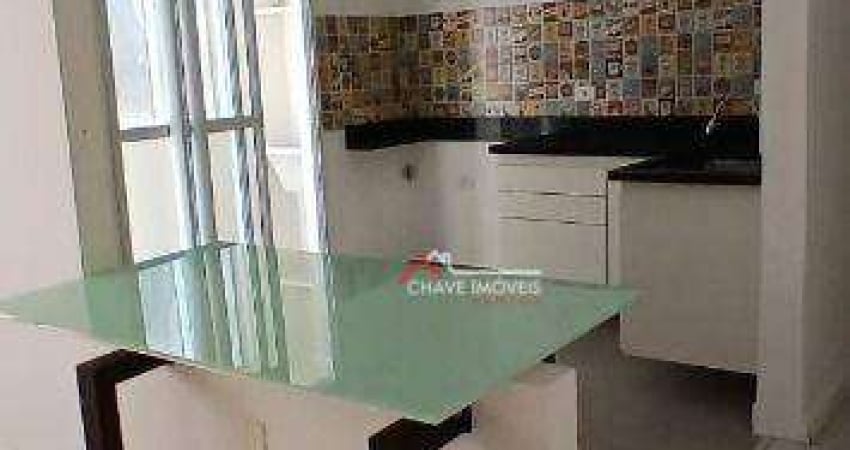Apartamento com 2 dormitórios para alugar, 89 m² por R$ 3.944,16/mês - Embaré - Santos/SP
