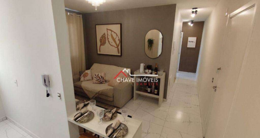 Apartamento com 2 dormitórios à venda, 40 m² por R$ 270.000,00 - Castelo - Santos/SP