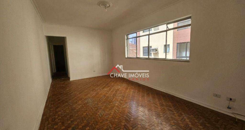 Apartamento com 3 dormitórios à venda, 153 m² por R$ 595.000,00 - Embaré - Santos/SP